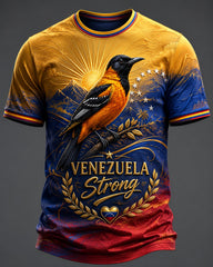 Men's Troupial Venezuela Strong Printed T-shirt