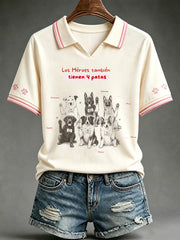 Women's Search & Rescue K9 Paw Patrol Dog Lover Print T-shirt