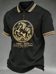 Men's YEAR OF THE FIRE HORSE polo shirt