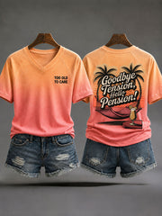 Women's 'Goodbye Tension,Hello Pension!' T-shirt