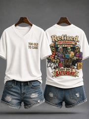 Women's 'Retired,Everyday Is Saturday' T-shirt