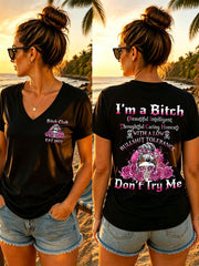 Women's "I'm a bitch, don't try me" T-shirts