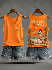 Women's "Love Life Like Jesus" Jesus Beach Volleyball Vacation Vests