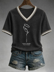 Women's Hail Mary Full Of Grace T-shirt
