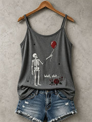 Women's Gothic Skull Tank Top