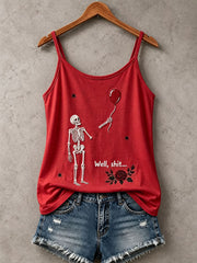 Women's Gothic Skull Tank Top