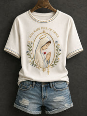 Women's Hail Mary Full Of Grace T-shirt