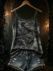 Women's Gothic pattern printed casual vest