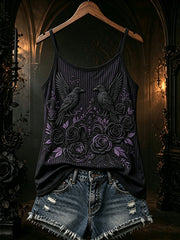Women's Gothic pattern printed casual vest