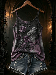 Women's Gothic pattern printed casual vest