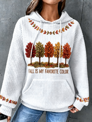 Women's Fall Is My Favorite Color large-sized hooded sweatshirt
