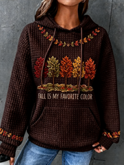 Women's Fall Is My Favorite Color large-sized hooded sweatshirt