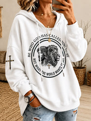 Women's Be Who God Has Called You Be Who God Has Called You Print Casual Hoodie