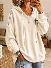 Women's BE STILL AND KNOW Printed Casual Hoodie