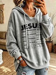 Women’s King Of Kings Printed Casual Hoodie