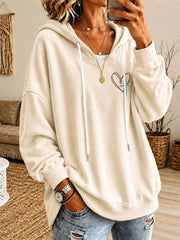 Women's 'Jesus Has My Back' Printed Casual Hoodie