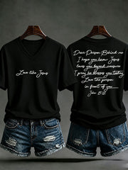 Women's 'Love like Jesus' Printed Casual T-Shirt
