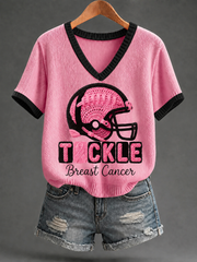 Women's Tackle Breast Cancer Short-sleeved T-shirt