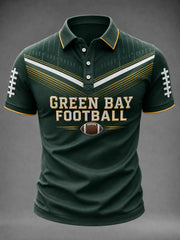 Men's Football Green Bay Printed Shirt