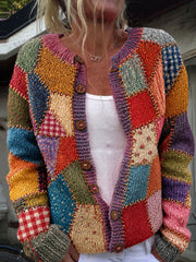 Women's Patchwork Cardigan