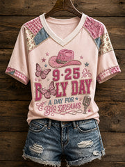 Women's Country Music Lover We Will Always Love U 925 Printed T-Shirt