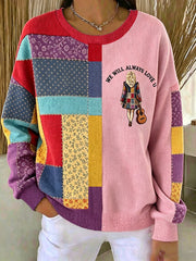Women's Country Music Lover We Will Always Love U 925 Printed Sweatshirt
