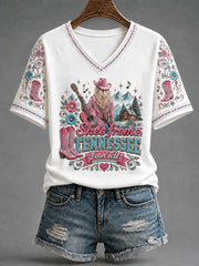 Women's 'She's From Tennessee I Can Tell' Printed Casual T-Shirt