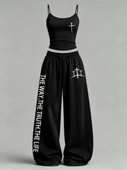 Women's 'The Way The Truth The Life' Printed Casual Set
