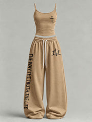 Women's 'The Way The Truth The Life' Printed Casual Set