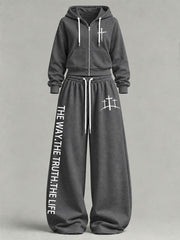 Women's 'The Way The Truth The Life' Printed Casual Set