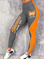 Women's Game Day Football Printed Casual Bottoms
