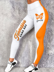 Women's Game Day Football Printed Casual Bottoms