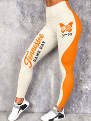 Women's Game Day Football Printed Casual Bottoms