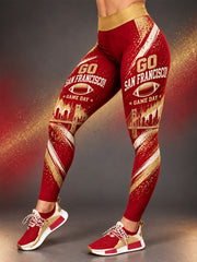 Women's Football Gameday Gift For Football Fans Leggings