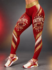 Women's Football Gameday Gift For Football Fans Leggings