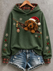 Women's Christmas Dachshund Hoodie