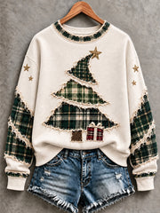 Women's Christmas Tree Art Sweatshirt