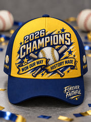 Unisex Won Our Way 2026 Baseball Champions Gift For Baseball Fans Hat