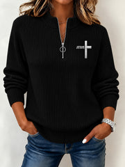 Women's Faith Print Casual Top