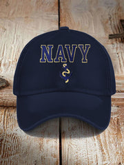 Unisex Navy 250th Anniversary Print Hat