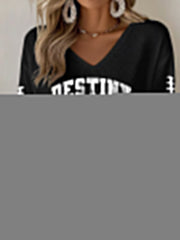 Women's Football Fans Lovers Gameday Casual Long-Sleeve Top