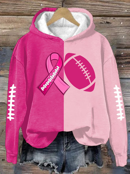 Women's Football combines with breast cancer Regular Sweatshirt