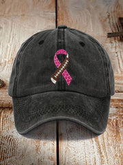 Unisex Football combines with breast cancer Design Print Hat