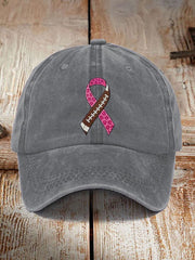 Unisex Football combines with breast cancer Design Print Hat