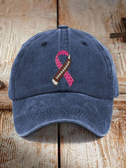 Unisex Football combines with breast cancer Design Print Hat