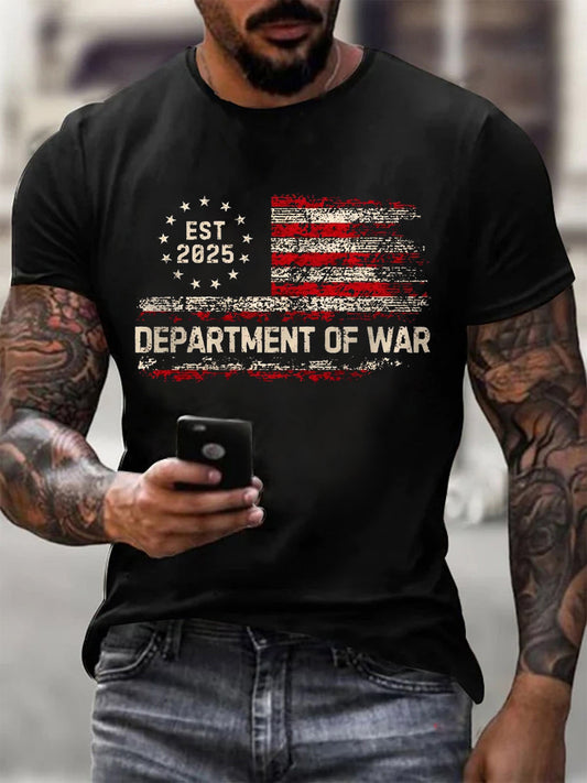Men's Department of War 2025 Print short-sleeved T-shirt