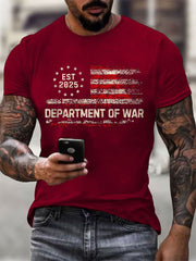 Men's Department of War 2025 Print short-sleeved T-shirt