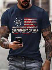 Men's Department of War 2025 Print short-sleeved T-shirt