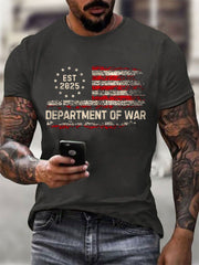 Men's Department of War 2025 Print short-sleeved T-shirt