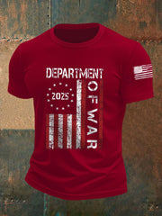 Men's Department of War 2025 Print short-sleeved T-shirt
